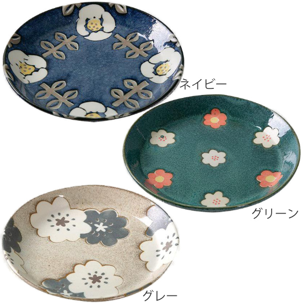 プレート 14cm ノルディックフラワー 磁器 美濃焼 日本製 （ 食洗機