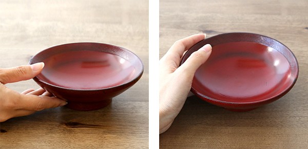 中鉢 木製 320ml 浅型 浅椀 布張り 漆 器 天然木 食器 （ 鉢 お椀 椀