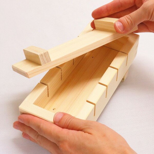 市原木工所 押し寿司器 寿司型 桧 木製 日本製 （ 押し寿司型 押し型