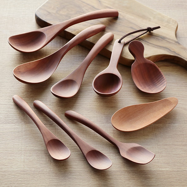 アイスクリームスプーン WOODN 13cm スプーン 天然木 木製 （ アイス