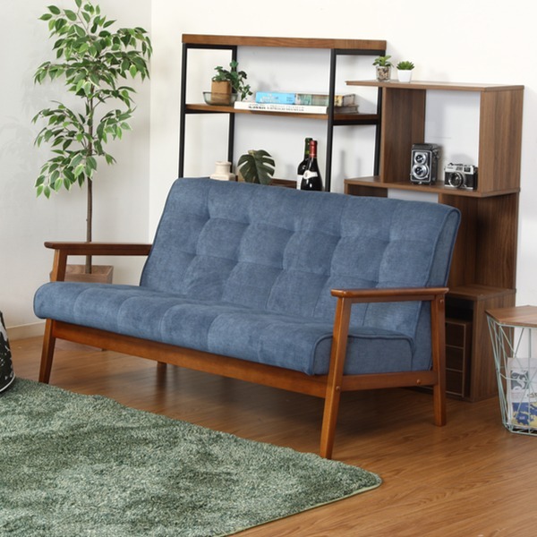 不二貿易（Fuji Boeki） ソファ 幅135cm 二人掛け 2人用 ひじ掛け