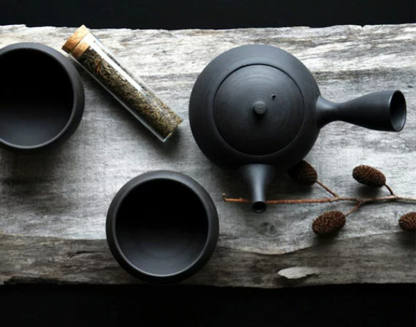 急須 ギフト 凌 RYO 湯呑 コースター 磁器 常滑焼 日本製 （ 横手型