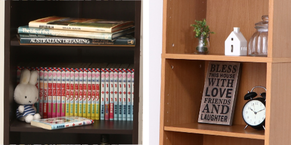 不二貿易（Fuji Boeki） 書棚 幅45cm 6段 大容量 可動棚4枚 多目的