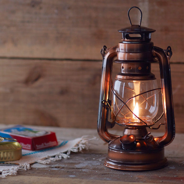 カメヤマキャンドル オイルランタン コパー ランタン アンティーク