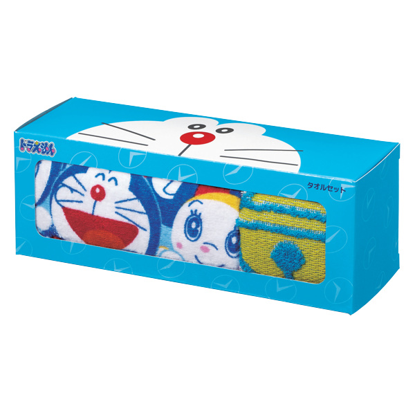 タオルチーフ&フェイスタオルセット ドラえもんプチギフト W
