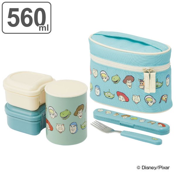 スケーター 弁当箱 保温 560ml 抗菌 保温ジャー付ランチ トイ