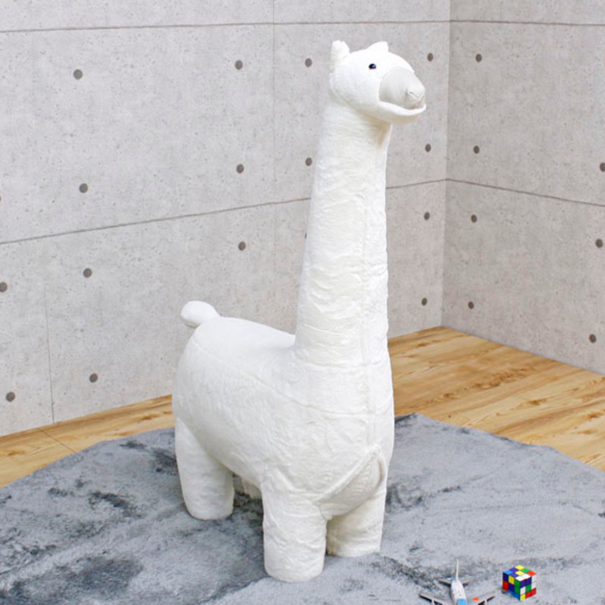 アニマルスツール アルパカ ビッグ オットマン ファブリック