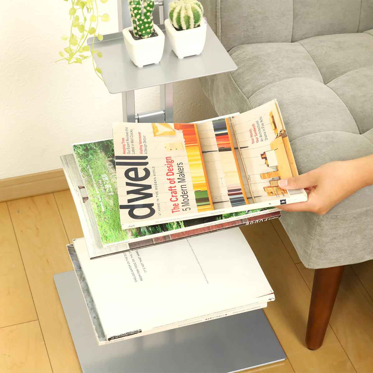 ルネセイコウ マガジンラック 積み重ね式 タワーシェルフ シャトー 幅