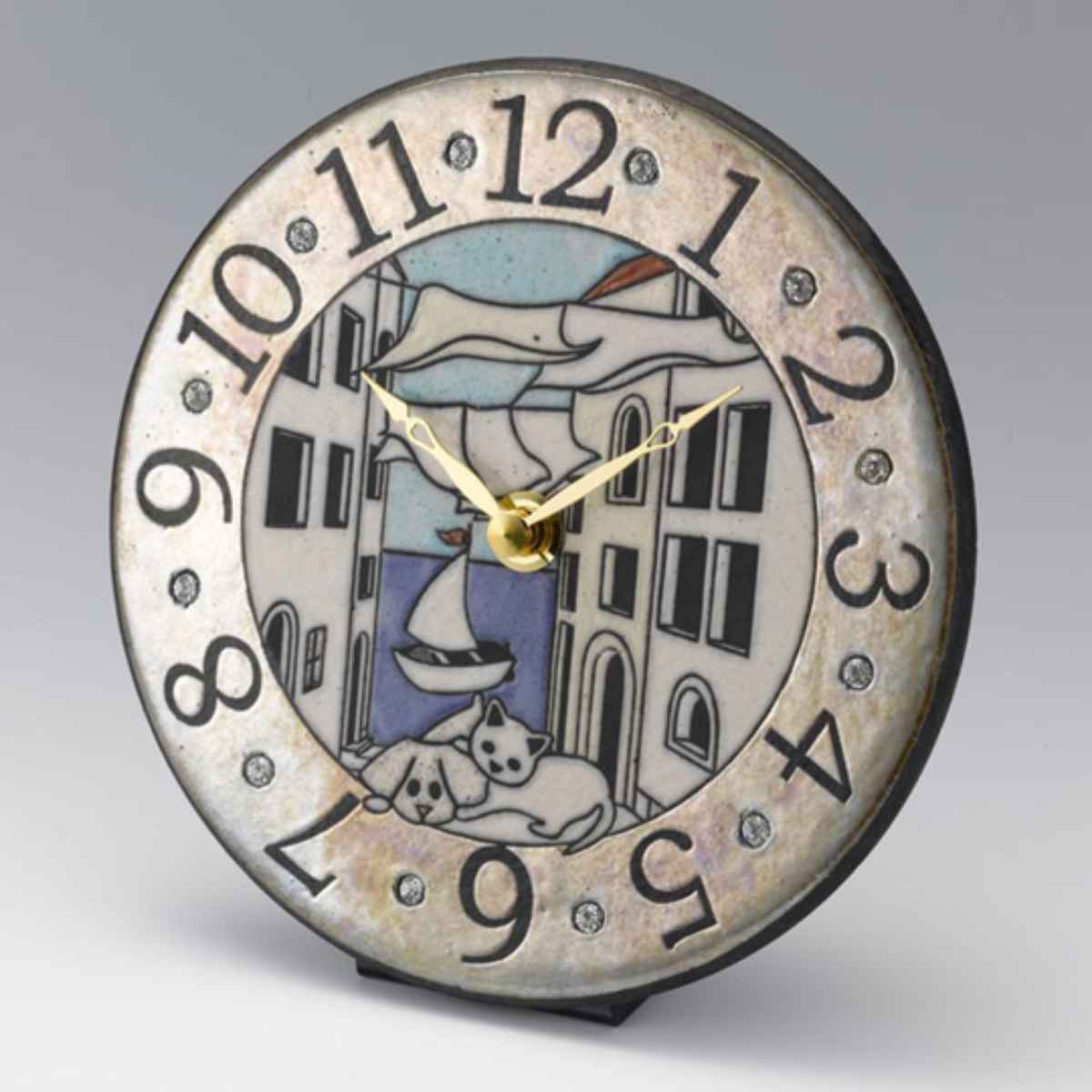 時計 置き掛け兼用 アントニオ・ザッカレラ アナログ Z904 （ 壁掛け