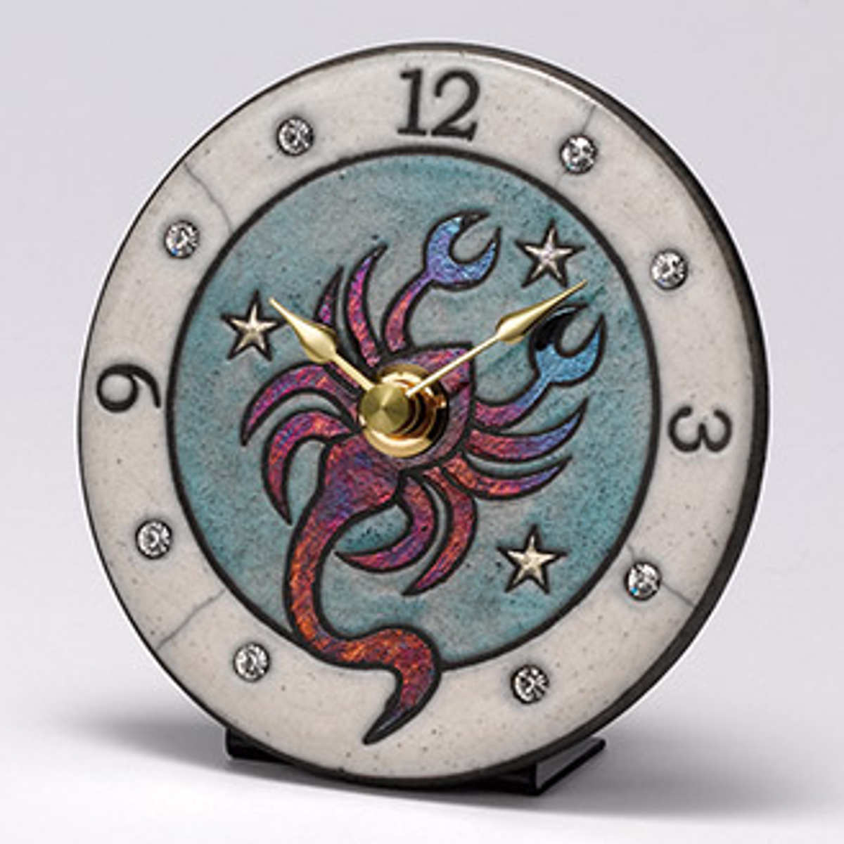 時計 置き掛け兼用 蠍座 アントニオ・ザッカレラ アナログ Z933