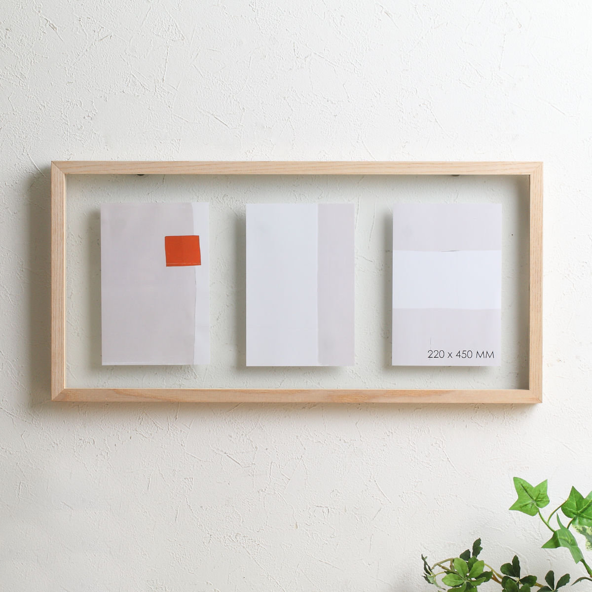 magnet フォトフレーム CAN-04 ポストカードサイズ 3連 （ フォト