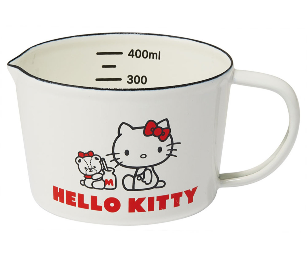 計量カップ 450ml ホーロー製 ハローキティ＆タイニーチャム