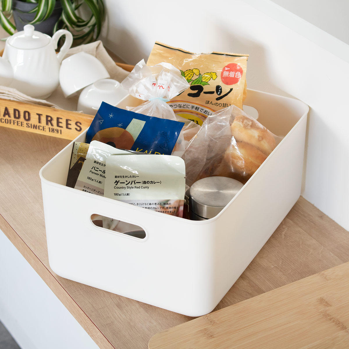 Linie リーニエ バンブー蓋PP収納 Lサイズ （ 収納ボックス 収納ケース