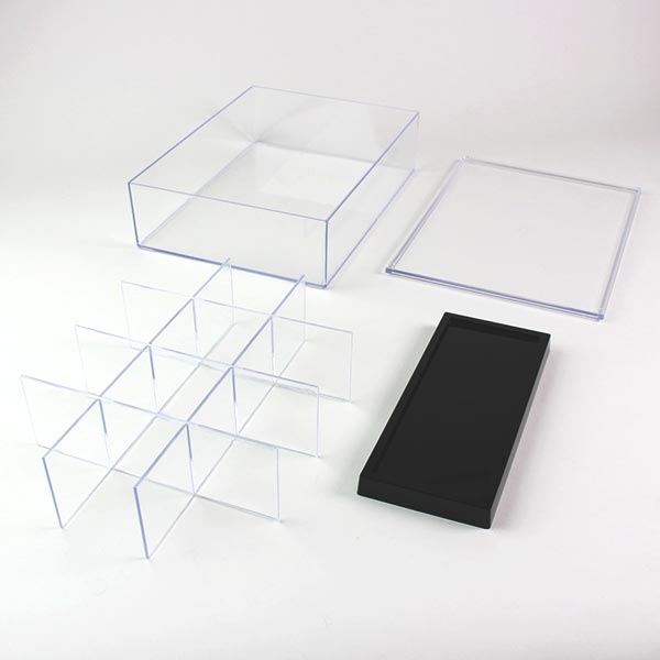 コレクションケース スクエア 12マス L12 卓上 クリアケース クリア