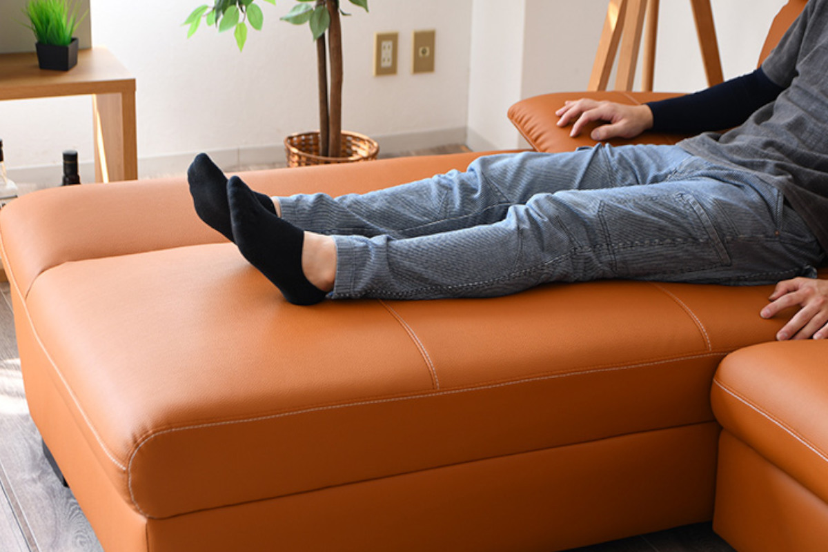 ソファ 3人掛け カウチソファ 右カウチ コルタナ （ 開梱設置 L字