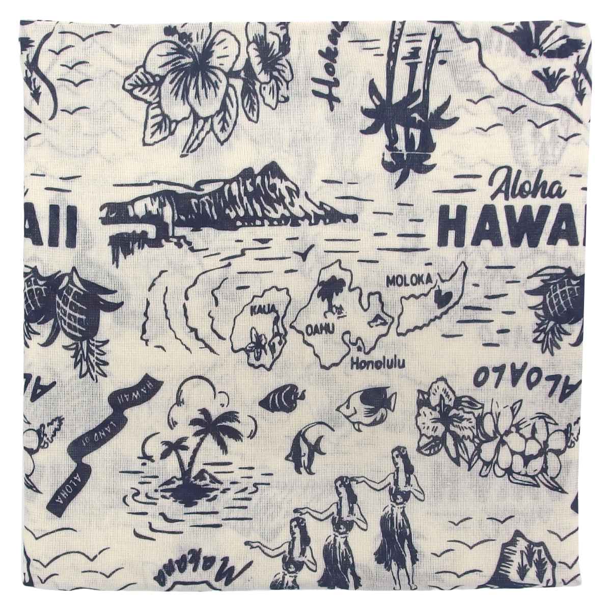 マルチカバー ヴィンテージアロハ 150×225cm インドコットン （ カバー