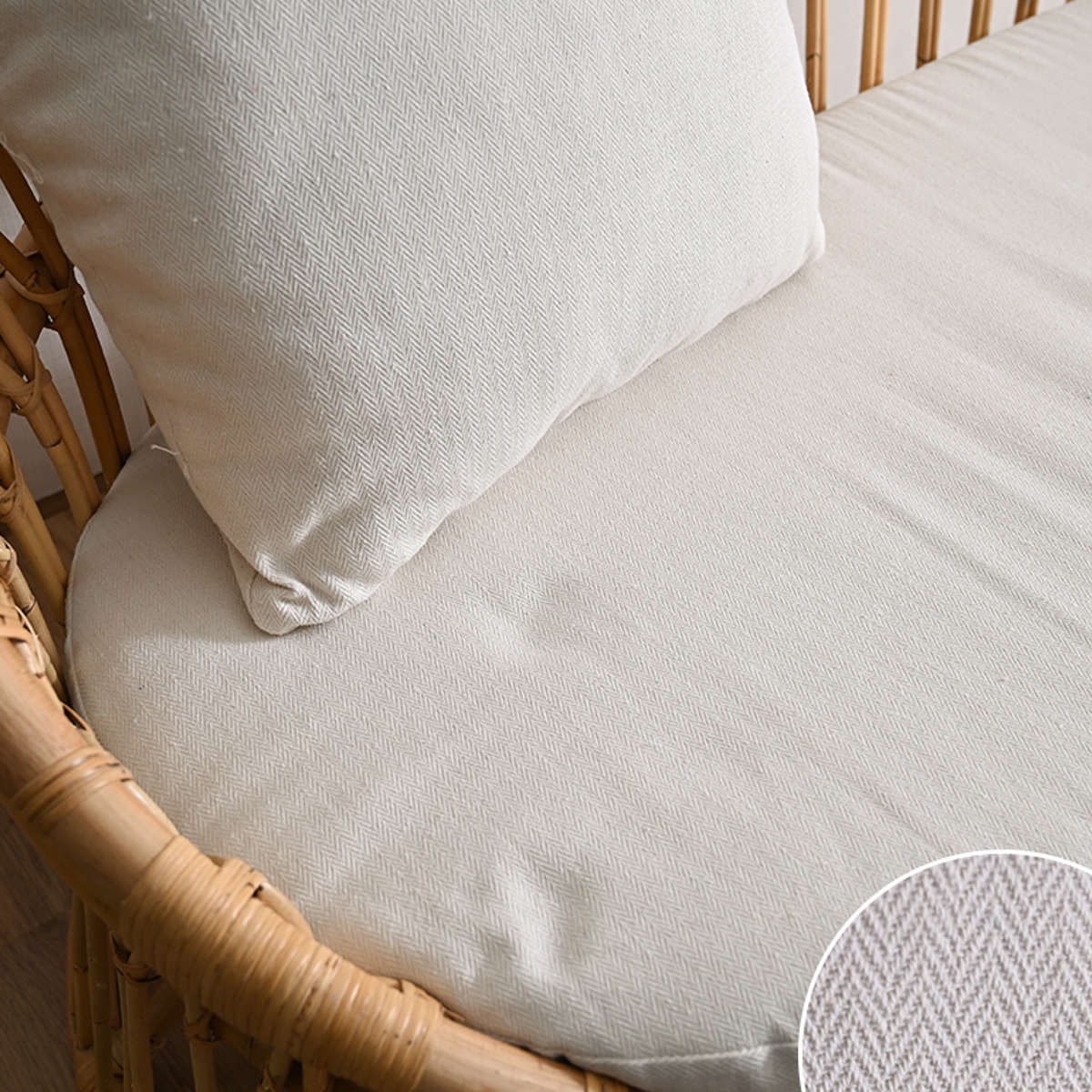 ラタンソファ ラタン 2人掛け 座面高37cm クッション付 Breeze （ 開梱