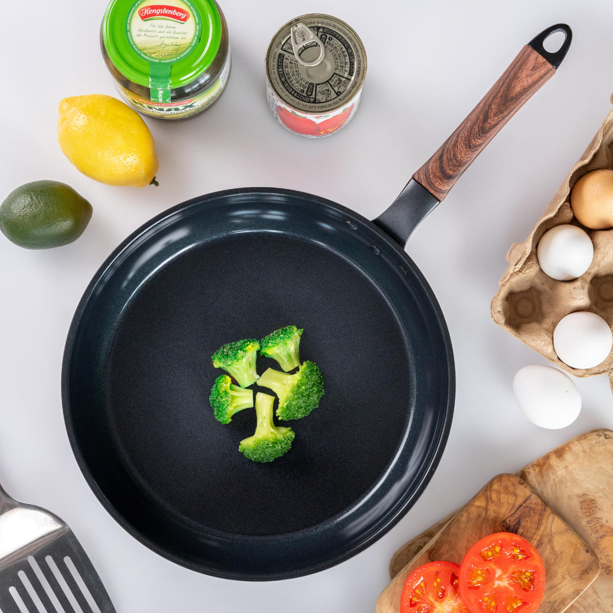 北陸アルミニウム フライパン 28cm 深型 IH対応 セラミックコート