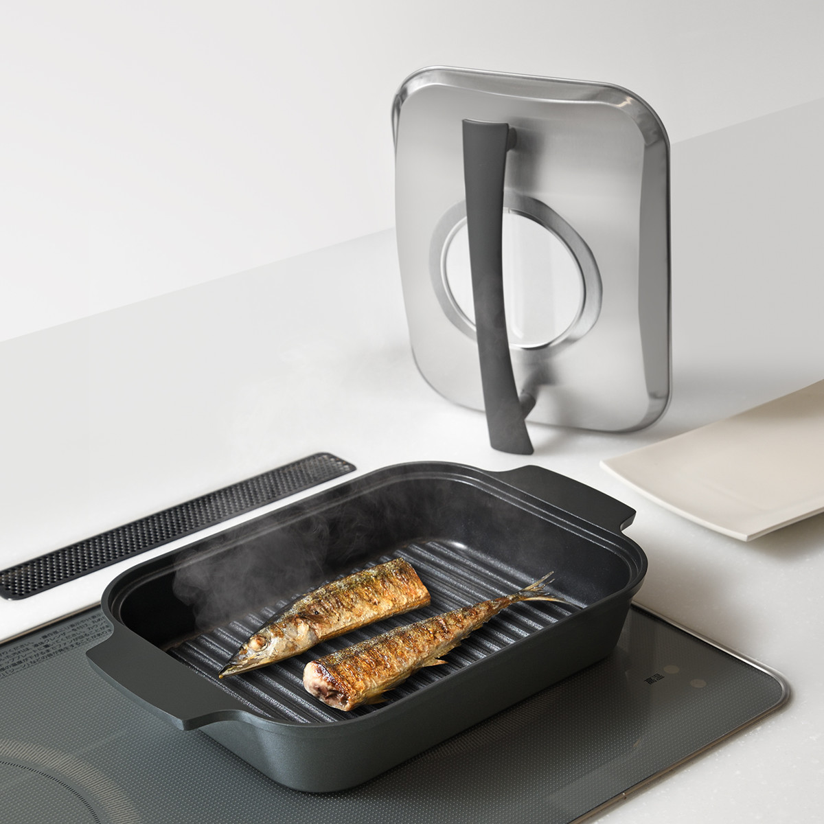 レイエ Leye グリルパン IH対応 蓋付き 日本製 スチームグリル