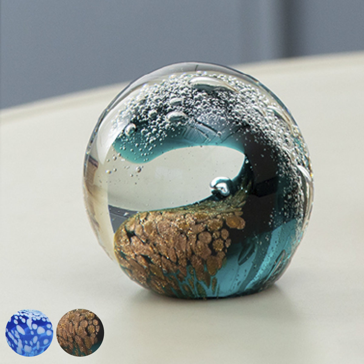 藤栄 ガラスインテリアオブジェ（Glass interior objects） ウェーブ