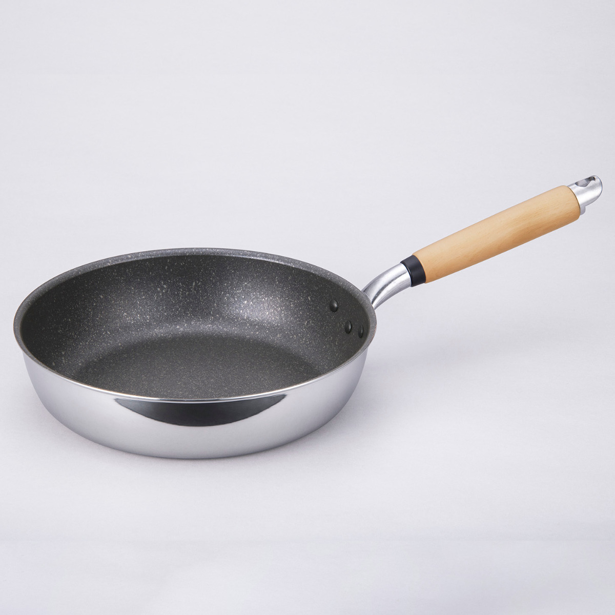 北陸アルミニウム フライパン 26cm IH対応 極 ふかみ 日本製 （ ガス火