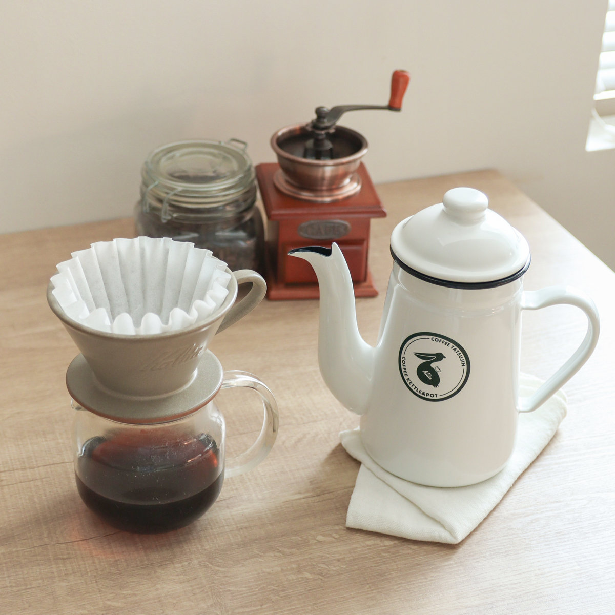 Kalita（カリタ） コーヒーケトル 1L コーヒー達人・ペリカン