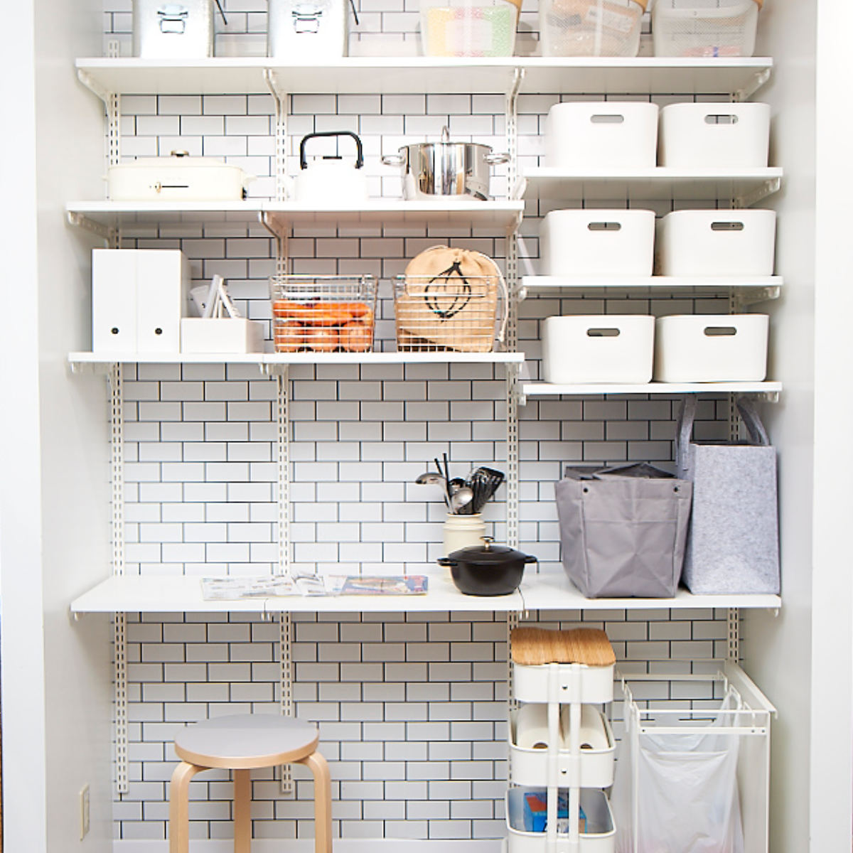 壁面収納 フィットラック 薄型引き出し1段 幅60cm （ パーツ