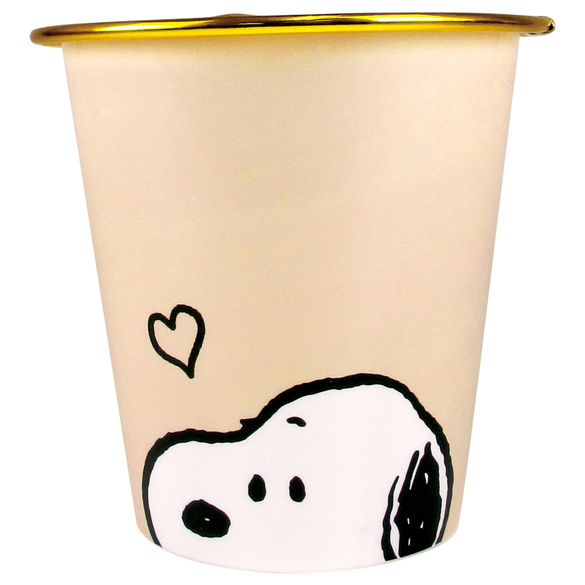 ゴミ箱 スヌーピー フェイスアップ 高さ13.5cm （ ごみ箱 卓上 ふた