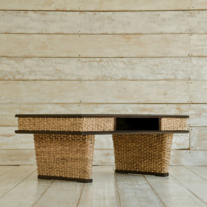 ウォーターヒヤシンス ローテーブル アジアン家具 W100cm ソファー