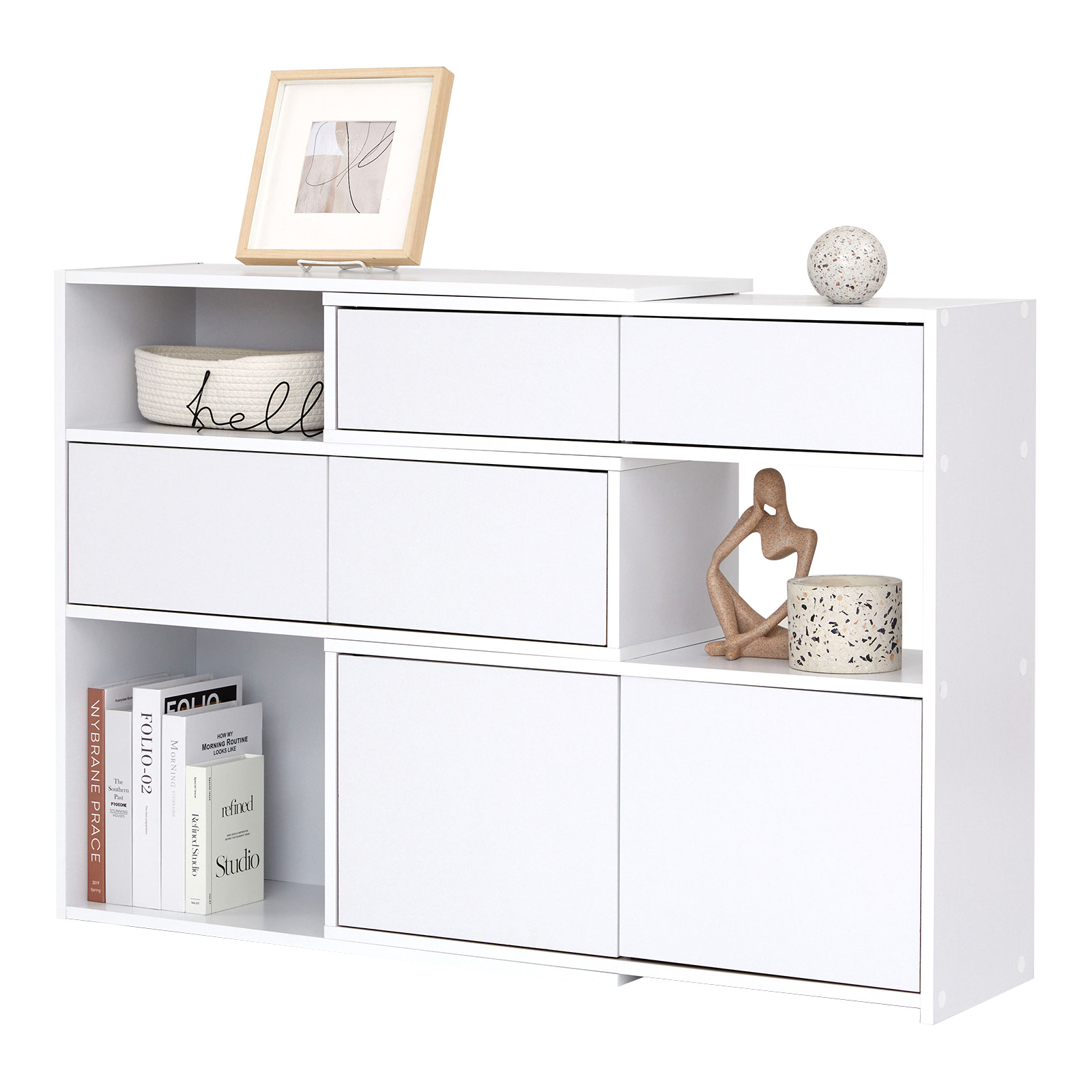 LOWYA（ロウヤ） リビング 収納 棚 伸縮 オープン収納 オープンラック