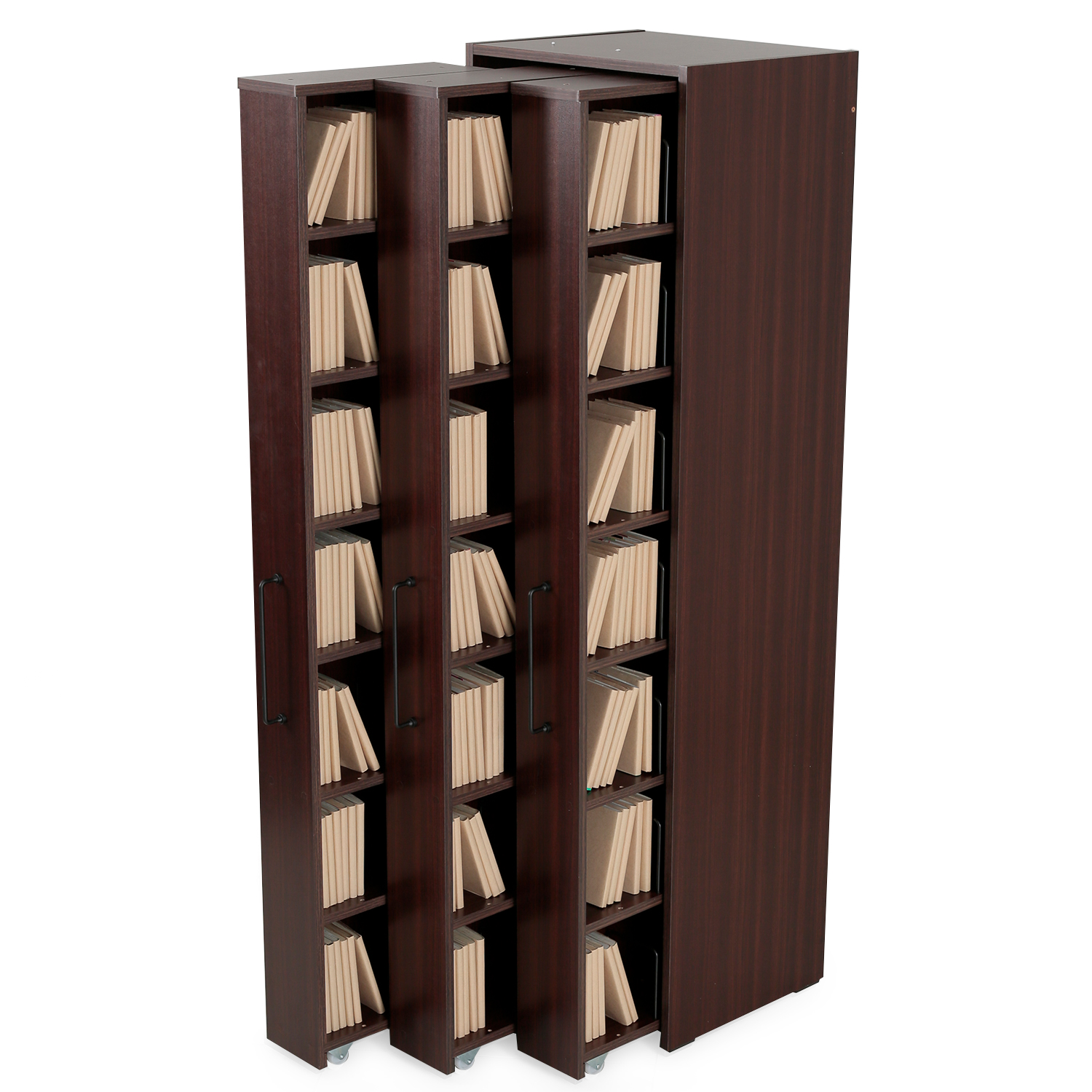 LOWYA（ロウヤ） 本棚 大容量 おしゃれ 収納 棚 薄型 スリム ラック