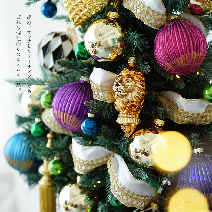 クリスマスオーナメントセット REGALO リガロ 41点 電飾 リボン付き