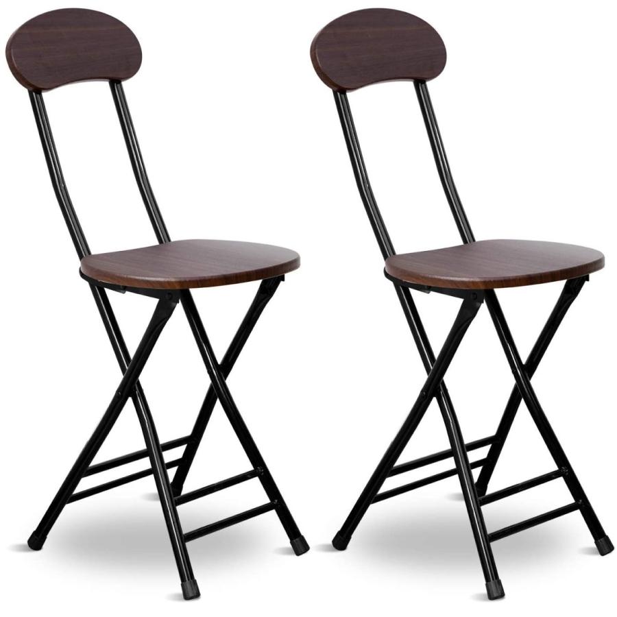 PROBASTO 折りたたみチェア ダイニングチェア 2脚セット 背もたれ付