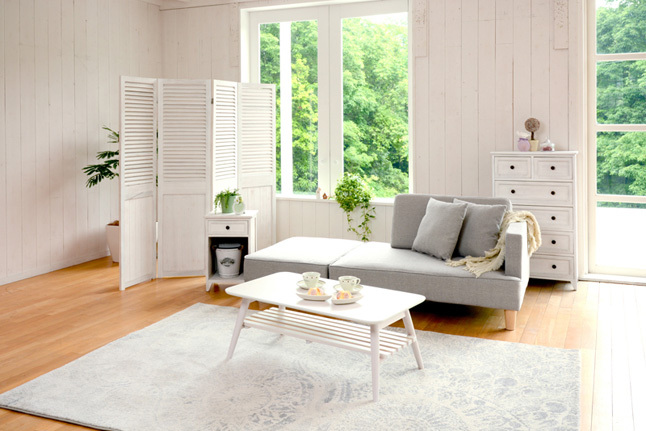 パーテーション おしゃれ 北欧 4連 折りたたみ 間仕切り