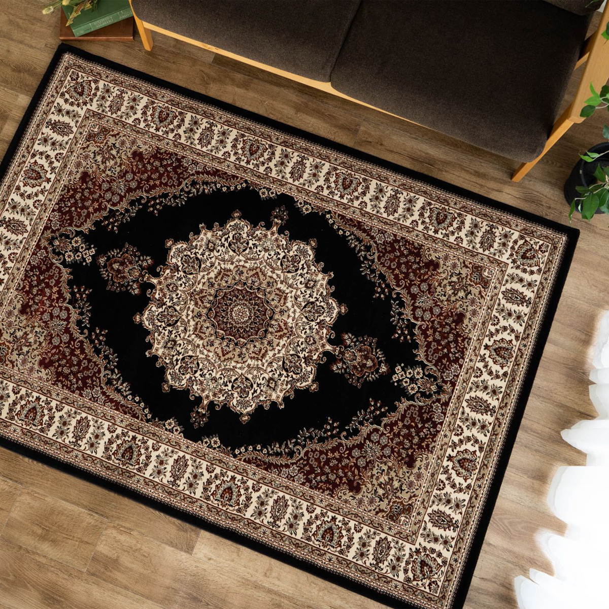 サヤンサヤン おしゃれ 高密度 75万ノット ペルシャ絨毯 風 140×200 約