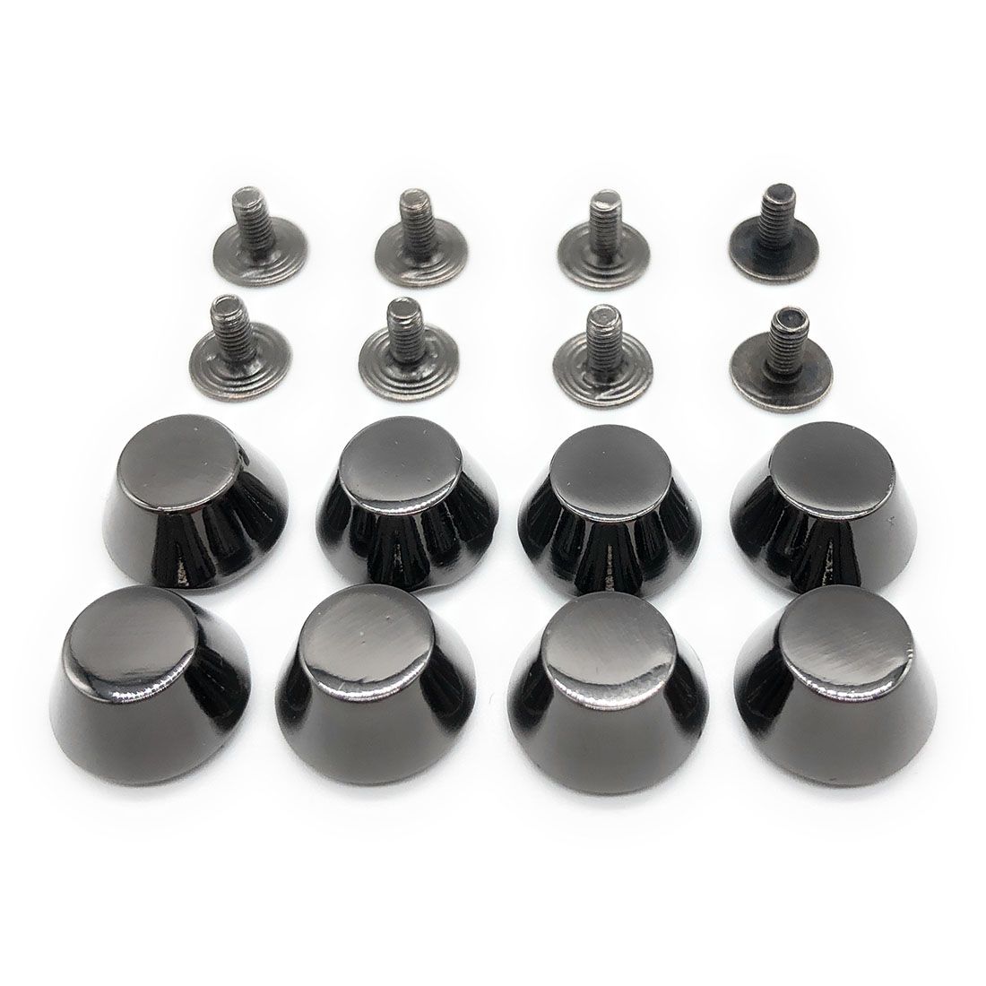 8個セット 底鋲 台形型 ネジ式 11.5mm 真鍮製 レザークラフト バッグ