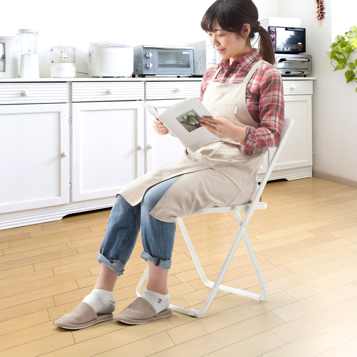 SANWA SUPPLY（サンワサプライ） 折りたたみ 椅子 チェア おしゃれ