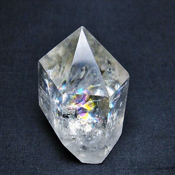 アイリスクォーツ 虹入り レインボー水晶 タンブル t436-2006 : 誠安