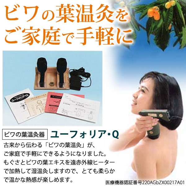 ビワの葉温灸器 ユーフォリア・Q本体セット ティー・エス・アイ 2万円