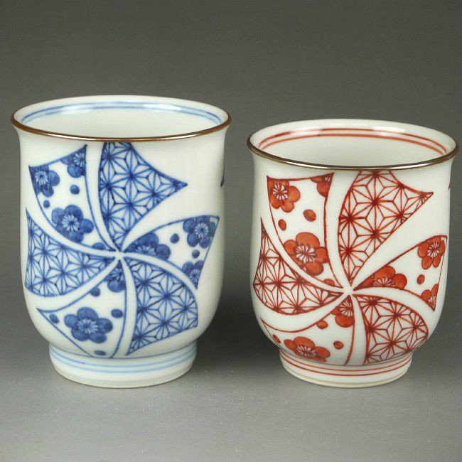 京焼 清水焼 花車夫婦湯呑と夫婦茶碗セット 岩華 : 松韻堂 Yahoo!店