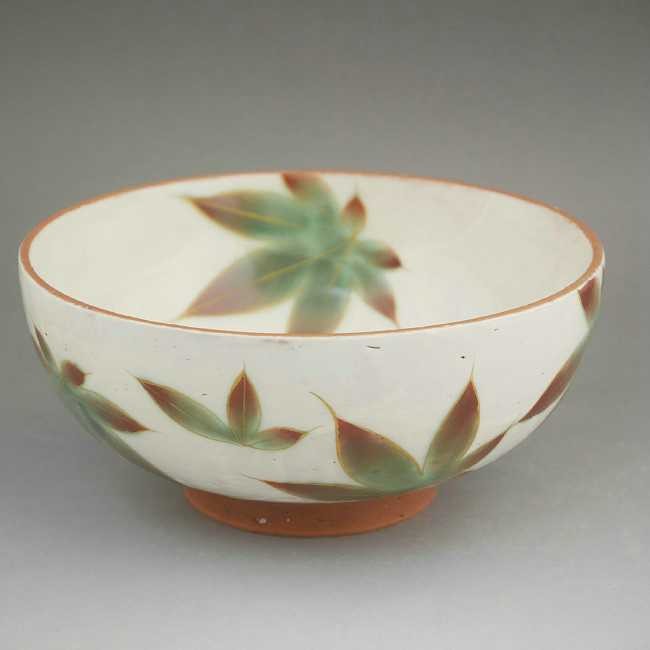 京焼 清水焼 白掛紅葉ご飯茶碗 陶あん 大 : 松韻堂 Yahoo!店 - 通販