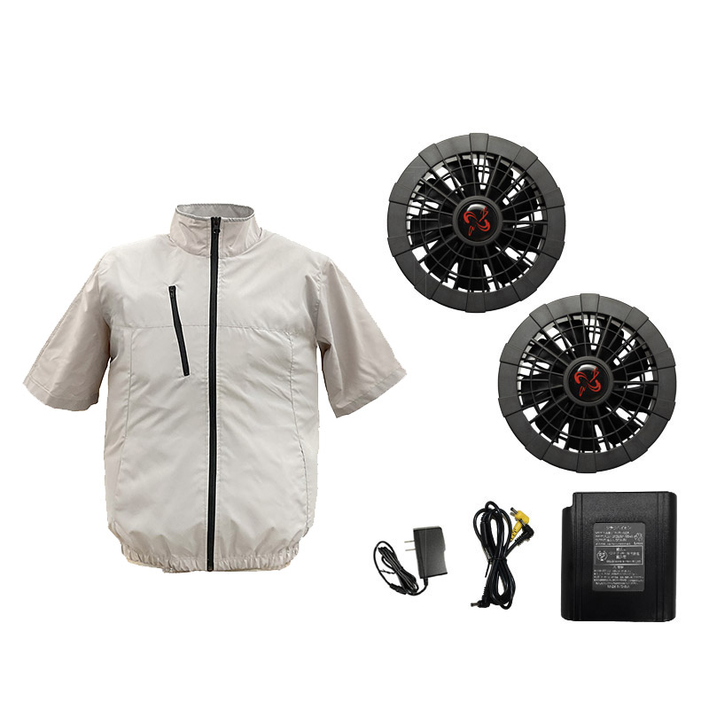 空調ウェア 空調作業服 2025 半袖 フルセット サイドファン 最強