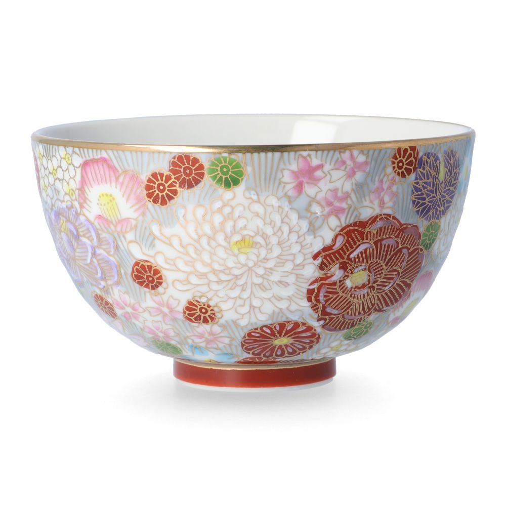 九谷焼 選べる5色 飯碗 金花詰 / 大志窯 飯碗 人気 ギフト 贈り物 結婚