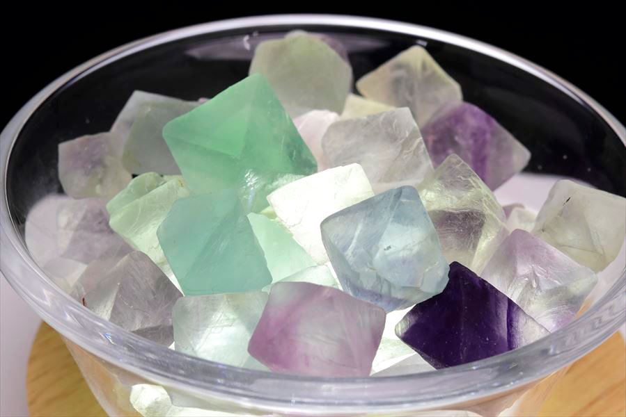 フローライト (約300g) 八面体 原石 詰め合わせ アソート マルチカラー