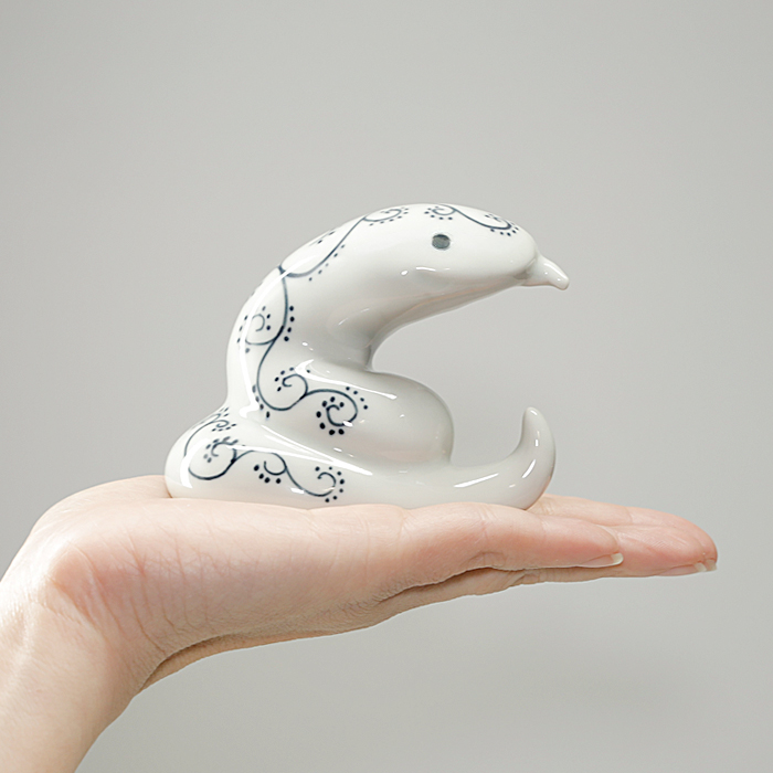 干支 巳の置物 蛇 へび ヘビ 陶器 かわいい おしゃれ 砥部焼 縁起物