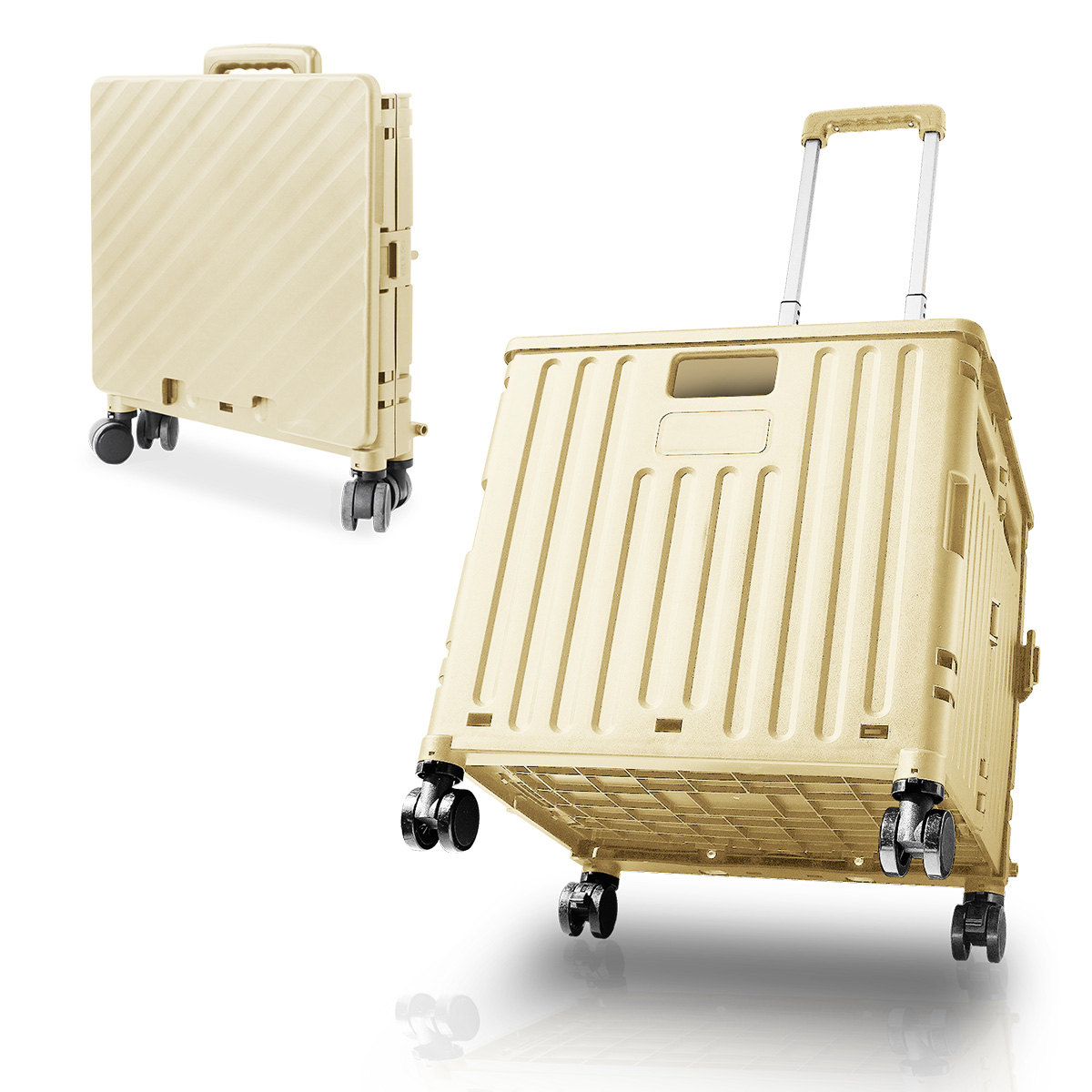 MERMONT キャリーカート 折りたたみ ショッピングカート 4輪 買い物