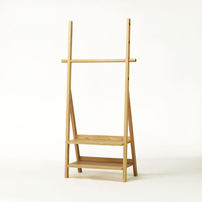 ハンガーラック コートハンガー チークウッド 天然木 天然木コート