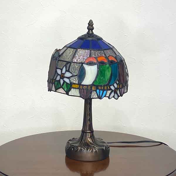 ステンドランプ バード S ステンドガラス ランプ ステンドグラス