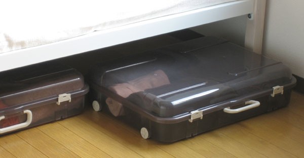 キャスター付衣装ケース（クローゼットサイズ）4個セット 押入れ収納