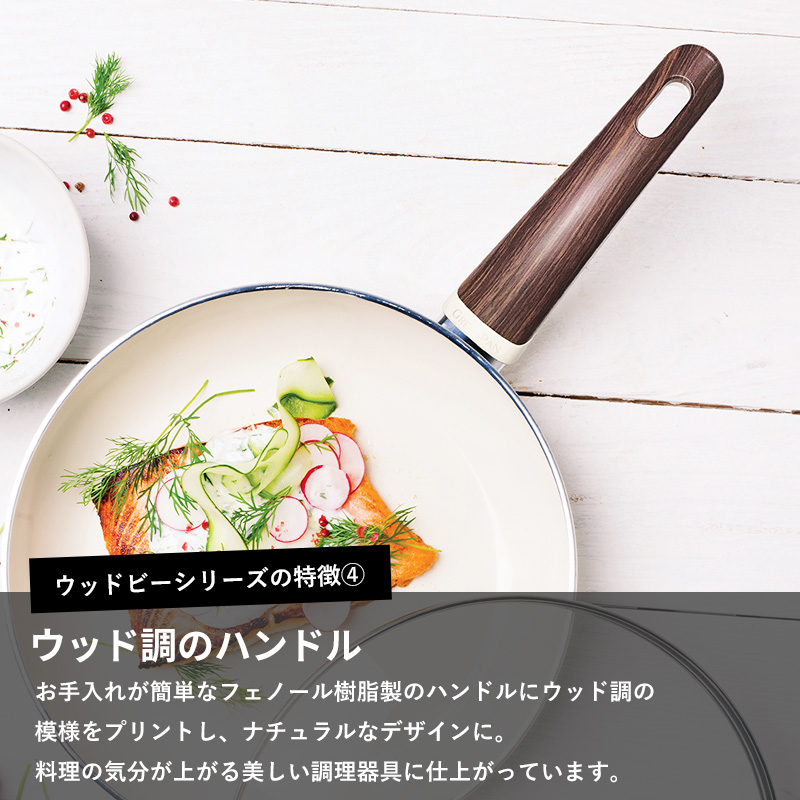 GREEN PAN（グリーンパン） ウッドビー フライパン 28cm 安全 フッ素